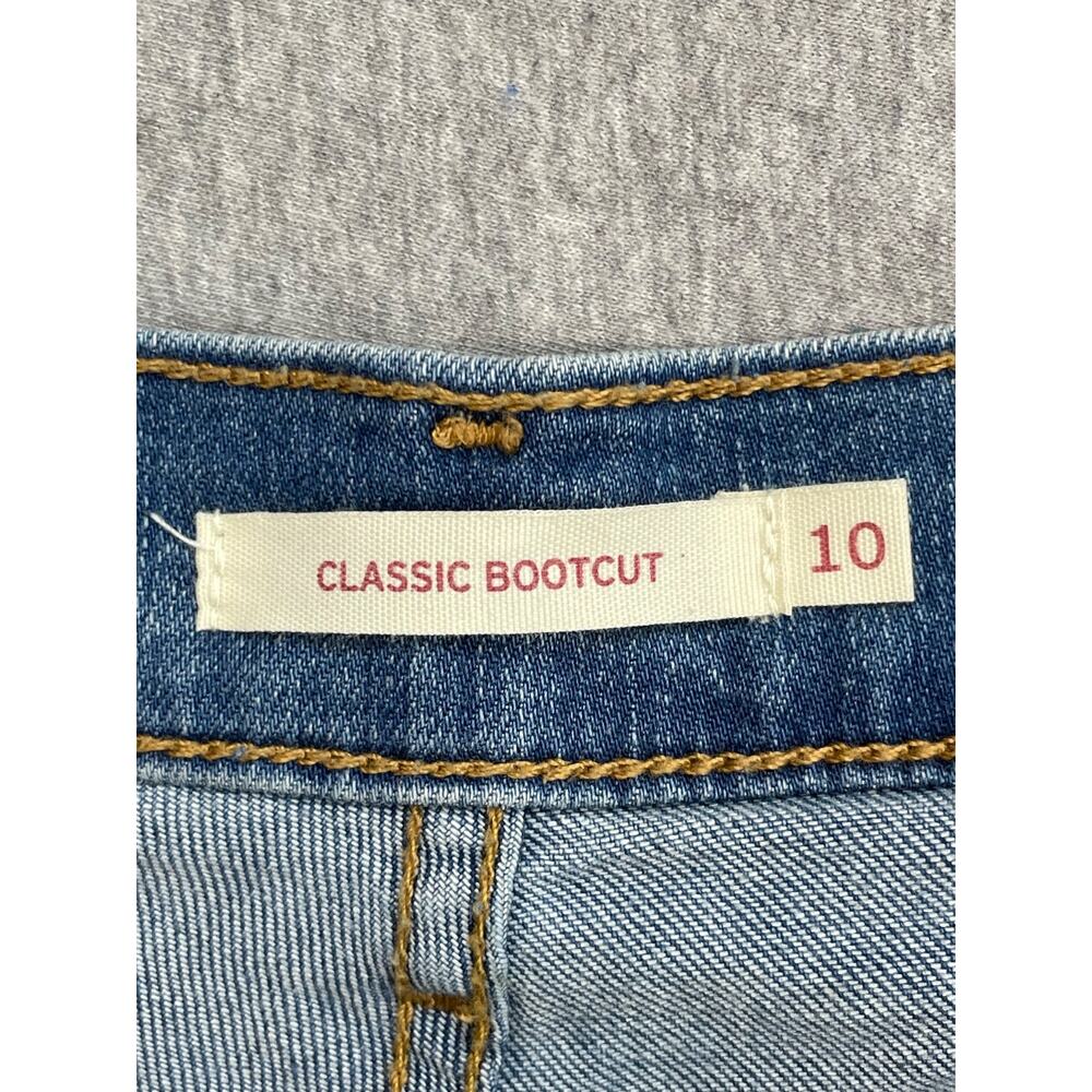 Levis Jeans Womens 10M Blue Cotton Blend Stretch Classic Bootcut Mid-Rise - Picture 3 of 8